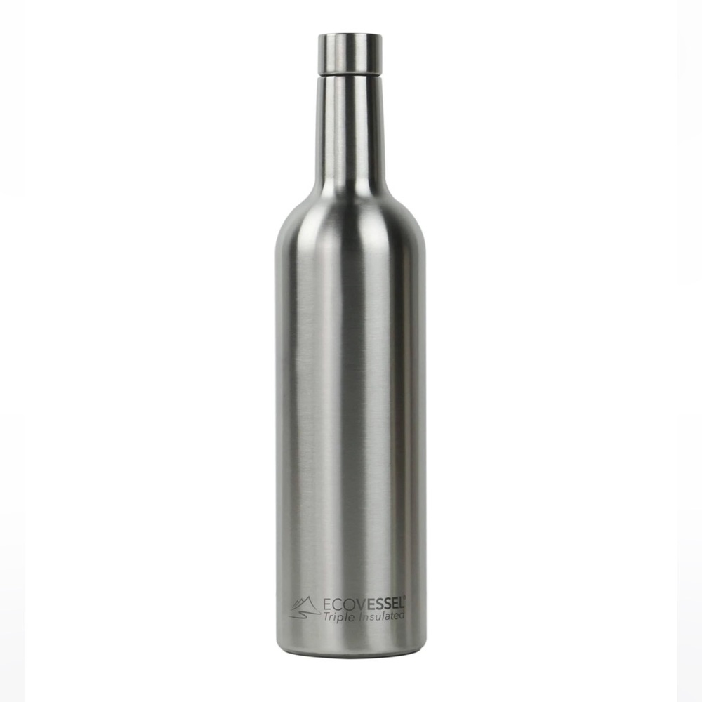 NIB NWT EcoVessel full wine bottle chiller flask thermos. Wine to go. Wine lover